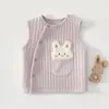 Colete de Bebê Outono e Inverno Três Camadas Quente Espessado Roupas Colete Acolchoado de Bebê Colete Externo de Primavera e Outono para Crianças Colete