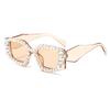 Óculos de sol Polygon avançados com incrustação de diamante 5412 modernos Pérola hot girl doce cool estilosos personalizados à prova de UV