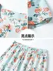 Conjunto de pijama de algodón puro para mujeres de mediana edad y mayores, cárdigan de verano holgado de manga corta para casa, atuendo de verano de algodón para abuela