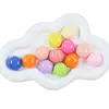 Asas Estelares Básicas Brilhantes Amor Flor de Ameixa Osso Macaron Semi-redondo Resina Acessórios Capa de Celular Presilha de Cabelo