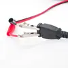 Cable de Comunicación USB A Hembra a 2 Pinzas de Cocodrilo Macho a Hembra Cable de Extensión Cable con Núcleo de Cobre Cable de Extensión de Datos para Computadora