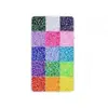 Set de 15 rejillas de diamantes AB de fondo plano de resina en colores jelly, diamantes para decoración de uñas de colores mixtos, diamantes adhesivos DIY hechos a mano, set de accesorios de diamantes transparentes grandes