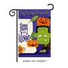 Bandera de jardín de Halloween transfronteriza Bandera de decoración festiva de Feliz Halloween asta de bandera de jardín personalizada venta al por mayor