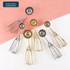 Utensílios de Cozinha Espessados Aço Inoxidável 304 Colher de Sorvete Escavador de Bolas de Frutas para Sobremesa Colher de Sorvete Grande Média Pequena