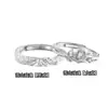 Cobre Blanco Material Montaña Nevada Rosa Anillo de Pareja Lujo Accesible Diseño de Nicho Anillo de Pareja Regalo de San Valentín Cumpleaños para Hombres y Mujeres