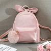 Linda Mochila Infantil, Mini Mochila Versátil de Moda para Niños Pequeños, Bolso con Accesorio de Lazo de Terciopelo para Niñas Pequeñas