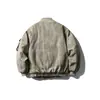 Northern Frontier Marca de Tendencia Estilo Americano Hombres Invierno 2025 Nuevo Render Chaqueta de Trabajo de Algodón Lavada para Hombre Abrigo de Algodón con Cuello Alto Chaqueta Acolchada de Algodón para Hombre