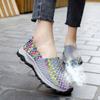 Novedad Combinan con Todo Estilo Coreano Zapatos Tejidos Hechos a Mano Tallas Grandes Zapatos para Mujer Zapatos Casuales Zapatos Planos Cómodos Zapatos de Viaje Modernos