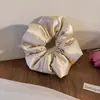 Satinado almohada dormir intestino grueso anillo para el pelo estrella con bola cuerda para el pelo color sólido algodón de alta calidad relleno accesorios para el pelo