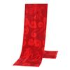 Direto da fábrica estilo chinês veludo de rayon vermelho três ovelhas aberto lenço tailandês atividades de reunião anual grupo logotipo personalizado