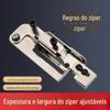 Zíper calibre superior zíper artefato imprensa zíper linha calibre plana carro costura carcela linha clipe localizador de zíper