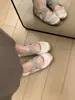 Chegada Nova Primavera 2026 Bico Redondo Tira Cruzada Baixo Aumento Oculto Sapatilhas Estilo Noite Combinando com Saias Sapatos de Trabalho