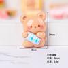 Accesorios de resina con dibujos de conejos brillantes, osos, comida, juego, bricolaje, crema, pegamento, parche para carcasa de teléfono, horquilla, joyería, pegatina para refrigerador