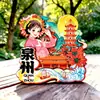 Quanzhou Kaiyuan Temple Wenchuang Madeira Nacional Maré Geladeira Ímã Criativo Tridimensional Turista Lembrança Marco Arquitetura