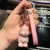 Lindo colgante de llavero de oso, decoración de coche y bolso moderna y exquisita, llavero, pequeño regalo, venta al por mayor de pequeños artículos