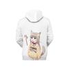 Comercio electrónico transfronterizo nuevo 40 original gato madre caricatura 3D impresión a color tendencia moda chalecos con capucha para hombre y mujer venta al por mayor
