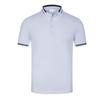 Color brillante, lavado prolongado, sin decoloración, manga corta, sin deformación, absorción de sudor, transpirable, cuello de solapa para negocios, personalización de polo de alta gama