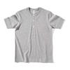Camiseta Pesada Retro Estilo Americano Masculina Ami Khaji G Algodão Camiseta Branca Gola Henry Camiseta de Manga Curta Masculina