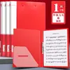 Pasta Vermelha Brilhante Pasta para Discurso de Recitação Hóspede Vermelho Chinês Festivo Pasta de Arquivo de Casamento Clipe Único Clipe Duplo A4