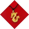 Fábrica Vendas diretas Dragon Year auspicioso retro estilo chinês Vietnã areia ouro dragão pingente Zodiac cobre banhado a ouro pingente dragão