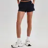 Pantalones Cortos de Yoga de Secado Rápido con Sensación de Piel Desnuda Europeos y Americanos para Bolsillo, Deportes al Aire Libre, Pantalones Cortos Levanta Glúteos, Running, Fitness, Yoga para Mujer 4167