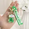 Llavero de Botella de Arena Líquida de Dibujos Animados, Pequeños Regalos para Puestos, Accesorios Acrílicos al por Mayor, Colgante Relleno de Aceite, Rasca Gatos Lindo de Regalo