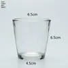 Taza de Vela de Vidrio Taza Vacía Decoración de Sala de Estar Botella de Aromaterapia Taza de Regalo para Velas Portavelas de Cristal Taza Portavelas Transparente al por Mayor