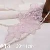 Bordado em Tela Flor Rosa Borboleta Acessórios Roupas Lolita Acessórios Roupas de Boneca Decorações Florais Acessórios para Roupas Infantis