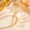 Pulsera de Serpiente Espíritu de Lujo Ligero Totalmente Incrustada con Diamantes Cuerpo de Serpiente Espiral Pulsera Fina de Circonio Sensación de Alta Gama Regalo de Cumpleaños para Novia Accesorios de Pulsera Versátiles