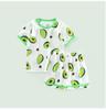 Camiseta de manga corta para niños, traje de pantalón corto, de algodón tejido jacquard para bebé, camiseta fina de cuello redondo de verano