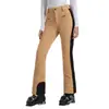 Nuevos pantalones de esquí para mujer, corte ajustado, a prueba de viento, impermeables, engrosados, cálidos, elásticos, deportivos, pantalones de esquí de comercio exterior para mujer