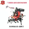 Motocultivador, motor diésel, motor de gasolina, máquina de doble uso para agua y tierra seca, aflojador de suelo, cultivador de campo, rotocultivador, aflojamiento de suelo, zanjeo, relleno y deshierbe