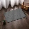 Tapete de porta cor de coral com relevo de pedra cor sólida tapete de chão absorvente para banheiro corredor de casa tapete de chão para varanda tapete