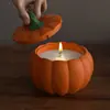 Molde para Taza de Velas de Yeso Transfronterizo Calabaza Redonda Frasco Pequeño Caja de Almacenamiento Adorno Molde para Taza de Velas de Aromaterapia Venta al por Mayor