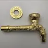 Torneira em Forma de Dragão para Tanque de Lavar Chão de Varanda, Torneira de Água Universal Antifurto Montada na Parede, Torneira de Cobre Antigo, Abertura Rápida
