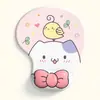 Alfombrilla de ratón almohadilla de silicona para muñeca pequeña linda niños y niñas computadora caricatura oficina animación juego alfombrilla de escritorio soporte para muñeca