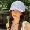 Gorra de Béisbol con Parche de Letra Retro para Mujer, Sombrero Versátil para el Sol al Aire Libre de Primavera y Verano, Sombrero Coreano Estilo Ins con Protección Solar, Moderno