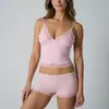 PARA TODOS JUEGO DE ENCAJE Juego de Encaje Camisola Ligera de Triángulo Boyshorts Ropa Interior Moldeadora de Encaje