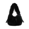 Bolso de felpa de nicho más vendido para otoño e invierno para mujer, nuevo y moderno bolso cruzado versátil, bolso de hombro y bolso de mano