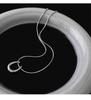 Acero de titanio, resistente al color, colgante simple en forma de U de herradura, collar para suéter, joyería para mujer, versátil, clavícula de acero inoxidable de alta gama.