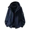Conjunto de dos piezas de chaqueta de plumón para hombre estilo Luotuo 3 en 1 para exteriores, chaqueta de montañismo cálida, impermeable y a prueba de viento para mujer