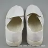 Zapatos de lona blanca con base de PVC, zapatos de toalla con base de PU, zapatos de lona de toalla ESD para taller libre de polvo