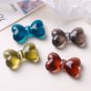 Ins simple combinable todo con todo lazo tridimensional acrílico agujero vertical pasador con cuentas accesorios para el cabello aretes femeninos accesorios para joyería DIY