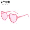 Gafas de sol clásicas y populares con forma de corazón de melocotón para mujer, estilo TikTok