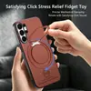 Compatible con Samsung S26 Ultra, funda de teléfono giratoria con clic amortiguado y soporte magnético, cubierta protectora anticaídas A57, funda A16