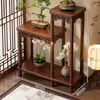 Estantería de pie para plantas de segunda mano para balcón y sala de estar, soporte de madera maciza de múltiples niveles para macetas, estante de exhibición para plantas suculentas