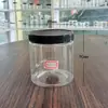 En stock: Frascos de plástico transparente PET, botellas de plástico vacías, de grado alimenticio, redondos, para envasar nueces, té de flores y frutas confitadas, con sellos herméticos
