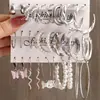 Venta Caliente Transfronteriza Pendientes de Cadena C de Perla Mariposa Estilo Europeo y Americano Traje para Temperamento Femenino Pendientes de Lujo Ligero de Gama Alta