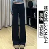 Calça de Moletom Cinza Feminina Primavera/Verão 2025 Nova Cintura Alta Modelagem Solta Petite Casual Reta Perna Larga