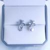 Acessórios de Pérola DIY Brincos de Prata Esterlina S925 Tarraxas Contas para Coque 9-9.5mm Cravação Vazia Sem Diamantes Novo Modelo 2024